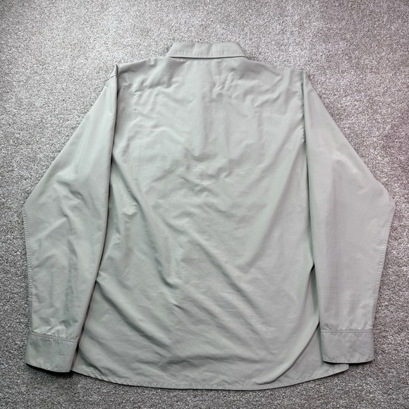 Simms Button Up Shirt Men XL Beige Long‎ Sleeve Fishing Gore Creek Fly Fisherman - Picture 3 of 16